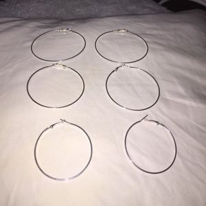3pc hoop earring set