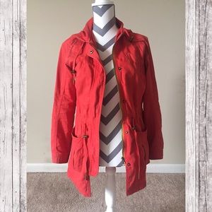 Orange Mossimo Supply Co Anorak Jacket