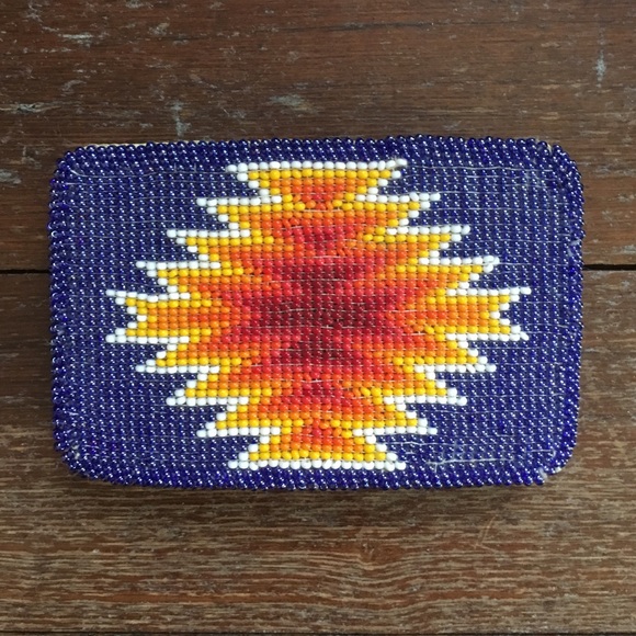 Hand-Made Beaded Indian Belt Buckle