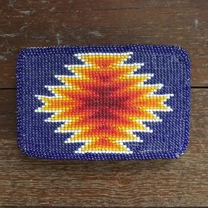 Hand-Made Beaded Indian Belt Buckle