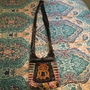 Boho inspired wise owl side bag ✨