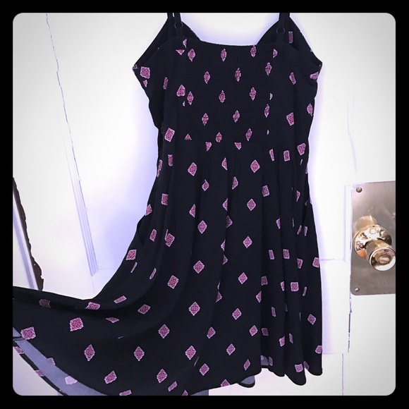 Express Boho style Black Adjustable mini dress
