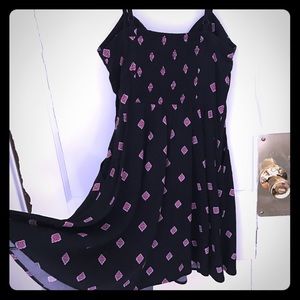 Express Boho style Black Adjustable mini dress