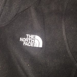 Black north face zip up jacket