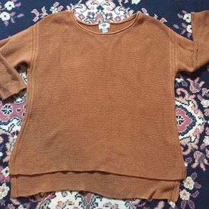 Old Navy cropped hem brown sweater