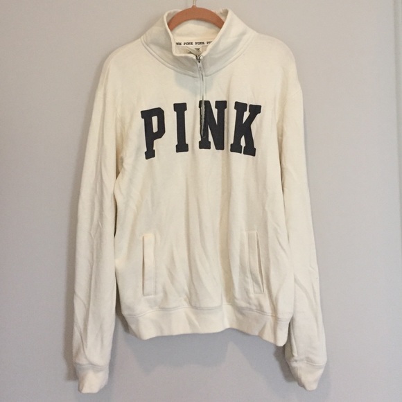 Pink "Varsity" Quarter-Zip