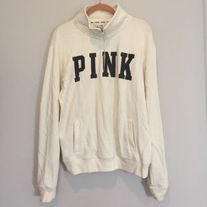 Pink "Varsity" Quarter-Zip