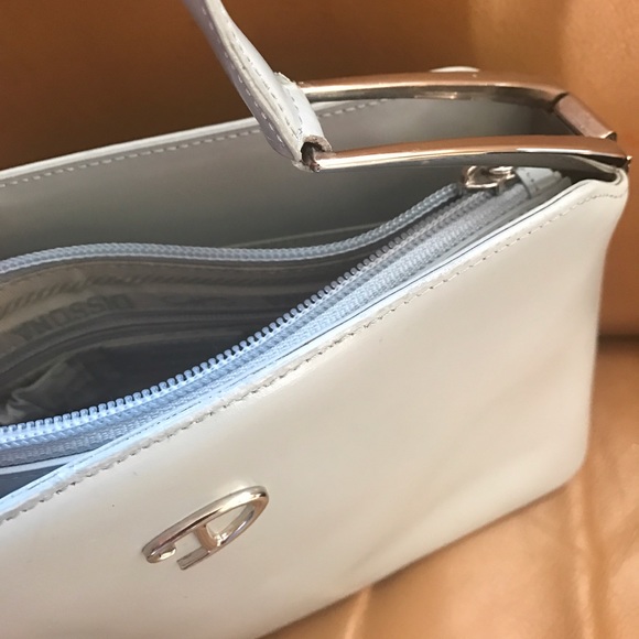 Chic DISSONA Italy Design Sky Blue Bag - Picture 2 of 3