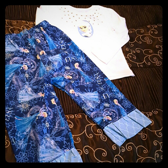 Frozen Elsa Pajama Set Boutique size 4T