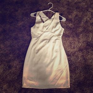 White mid-length dress
