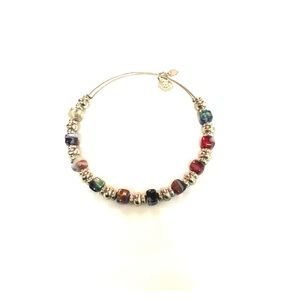 Alex & Ani multi-colored beaded bangle. Like-new!