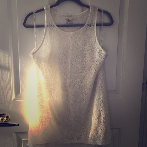 Forever 21 plus size lace tank