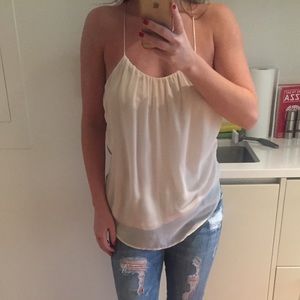 Zara Collection cross-back spaghetti strap cami