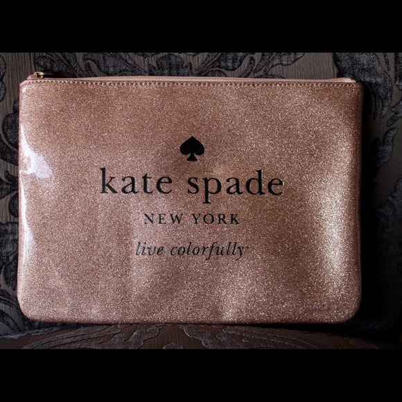 Kate Spade Rose Gold Large Clutch