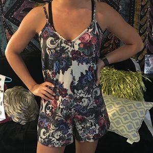Boohoo floral romper