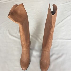 Tan Leather Talbots Boots Size 9 1/2 B