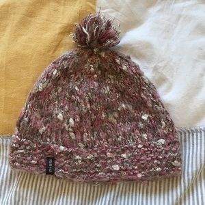 Marled Pink Winter Hat