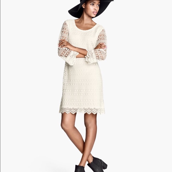 Divided white lace dress ✨never worn✨