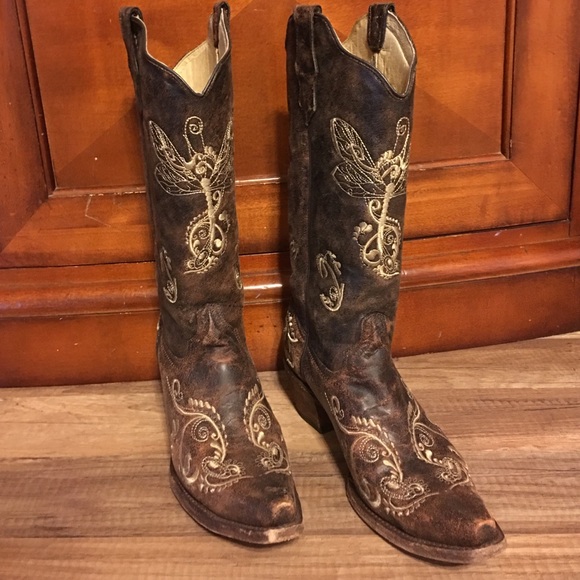 Dragonfly Cowboy Boots