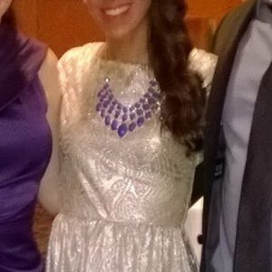 Chunky blue necklace