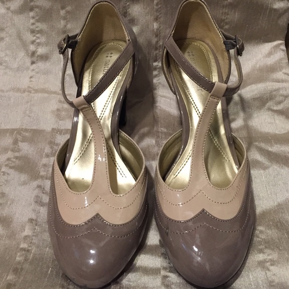 Naturalized Maryjane Two Tone Spectator Heels