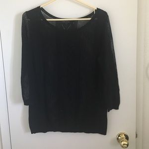 BNWT The Limited thin black sweater size L