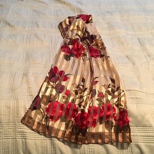 Beautiful rose designed scarf
