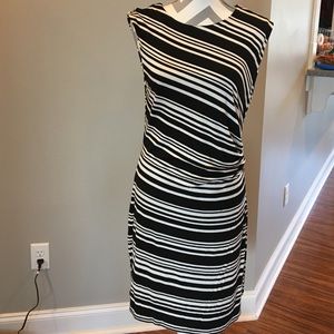 Black and white striped Fourteenth Place dress