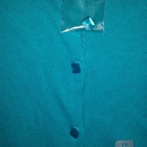 Teal sweater
