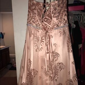 Rose Gold Prom Dress