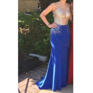 JOVANI PROM DRESS 💙 STUNNING SPARKLY BLUE DRESS👗