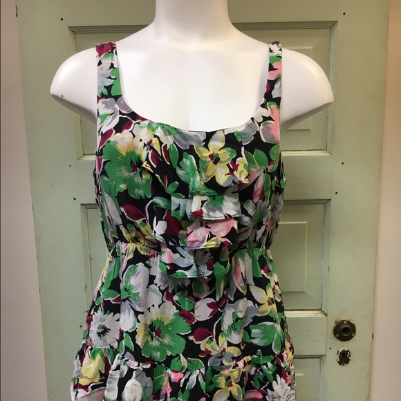 Anthropologie Moulinette Soeurs Silk Tiered Dress