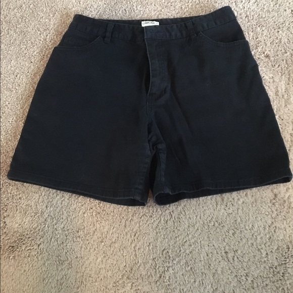 Cherokee black jean high-waisted shorts
