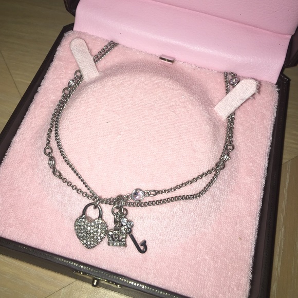 Juicy Couture three charm necklace