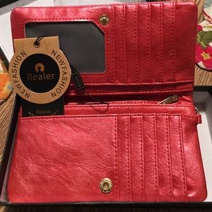 Woman's red wallet/wristlet