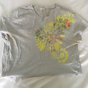 J.Crew Embroidered Tshirt