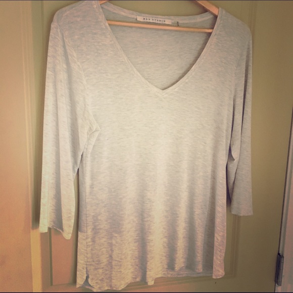 Cream v-neck