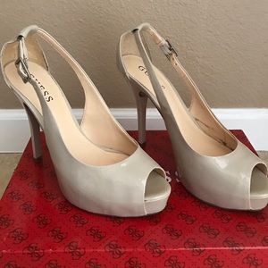 GUESS Peep Toe Heels.