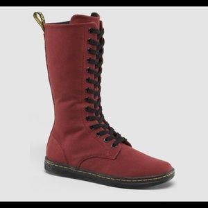 Burgundy battersea doc martens 6