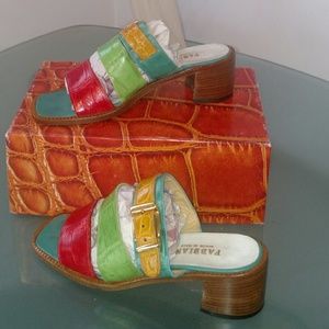 Vintage Genuine Alligator mules