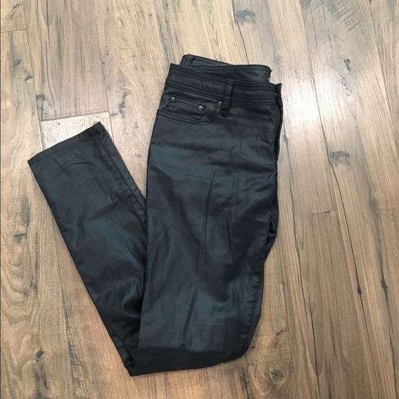 Rachel Zoe Julie' Skinny High Gloss Coated Jeans