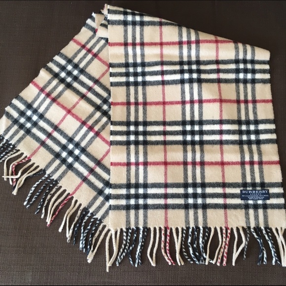 Burberry cashmere and wool blend scarf