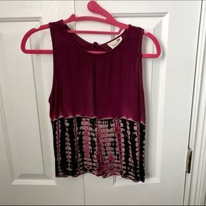L.A. Hearts open back tank