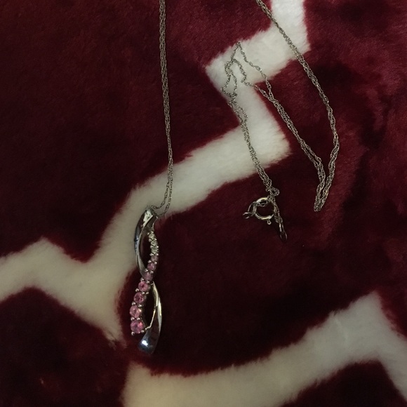 10K white gold necklace