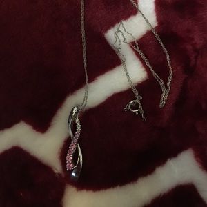 10K white gold necklace