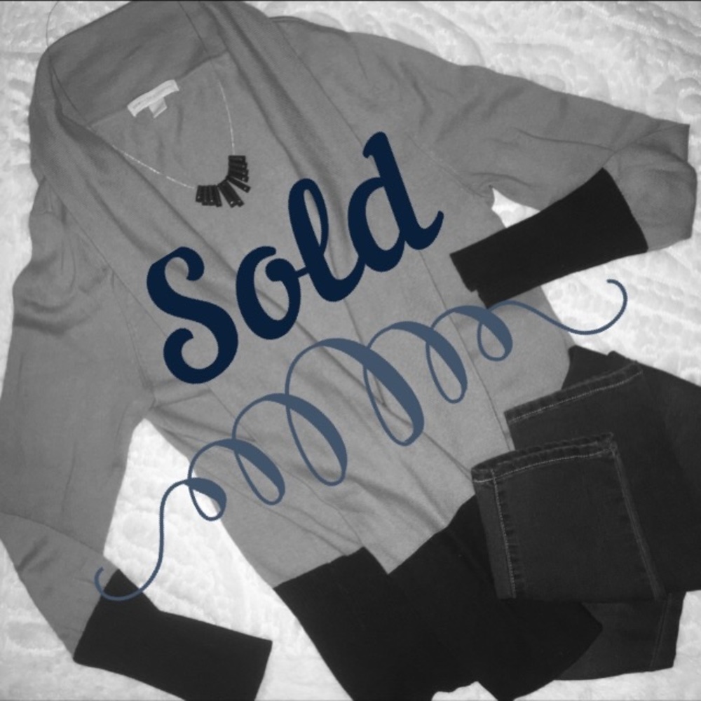 Green and Navy Color Block Sweater
