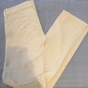 Ralph Lauren Skinny Winter-White Corduroys