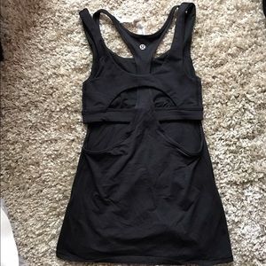 Black lululemon tank mint condition size 2