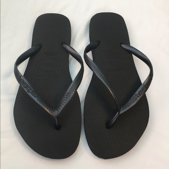 Havaianas Black Slim Flip Flops