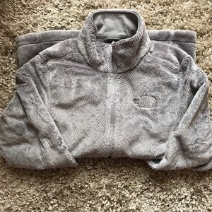 Gray women's fuzzy Osito jacket size small